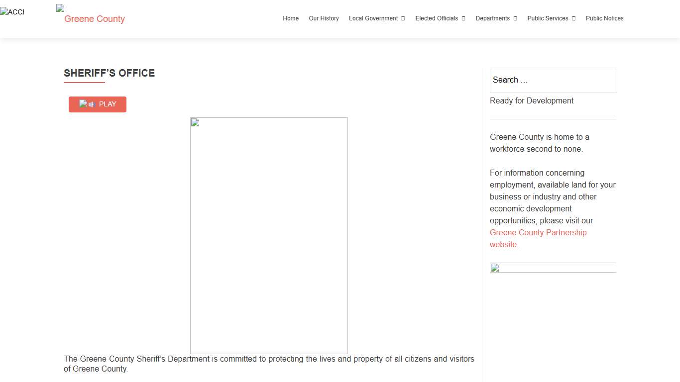 SHERIFF’S OFFICE – Greene County